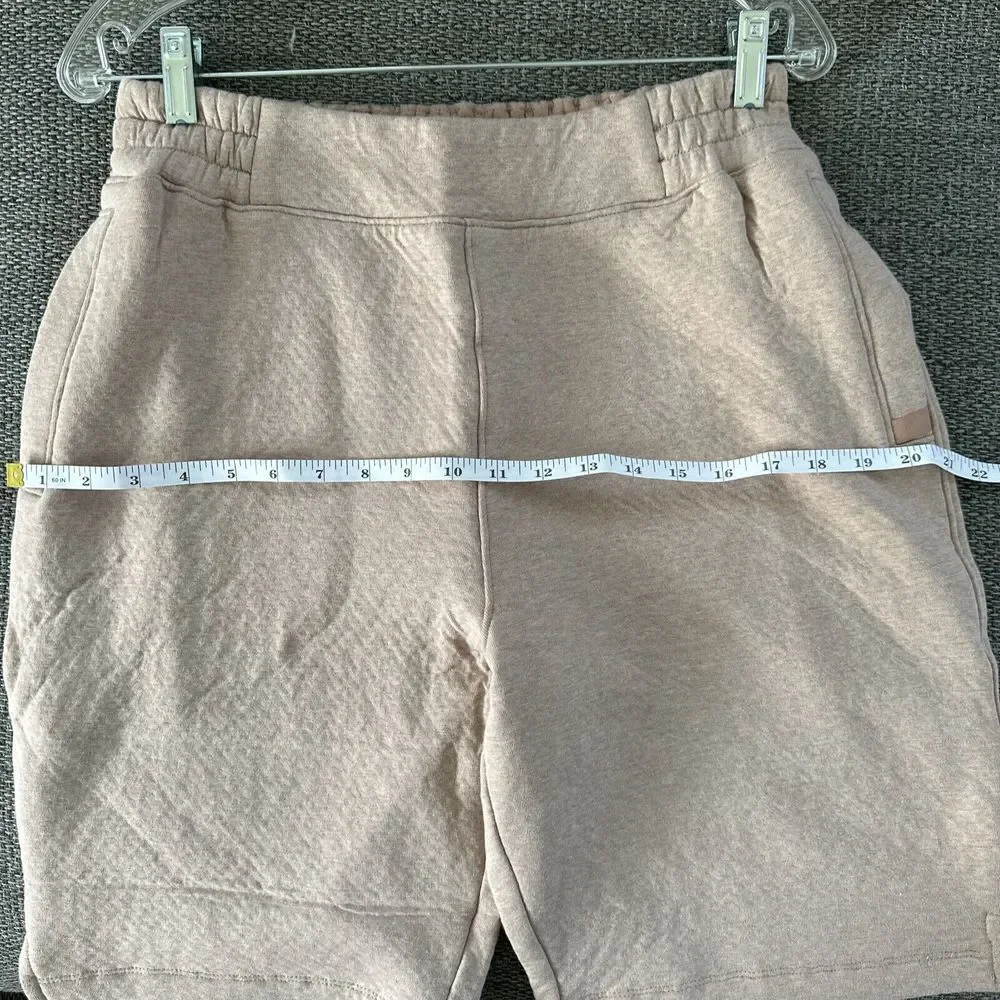 LUNYA Womens‎ Shorts Medium Oatmeal Pull On Restore Double Faced Pockets $148